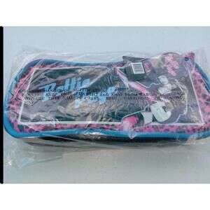 NECA Bettie Page Pin-up Cosmetic Make Up Bag Purse Wallet Handbag&Strap Trl7#17